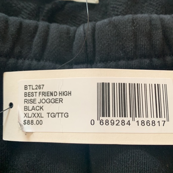 Brunette The Label Black Joggers - Picture 2 of 4